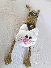 Load image into Gallery viewer, Chameli the Kitty – Upcycled handmade soft toy