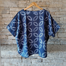 Load image into Gallery viewer, Blue Grey - Soft Shibori Cotton Top