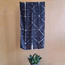 Load image into Gallery viewer, Charcoal -  Silk Shibori Stoles (22 inches by 80 inches)