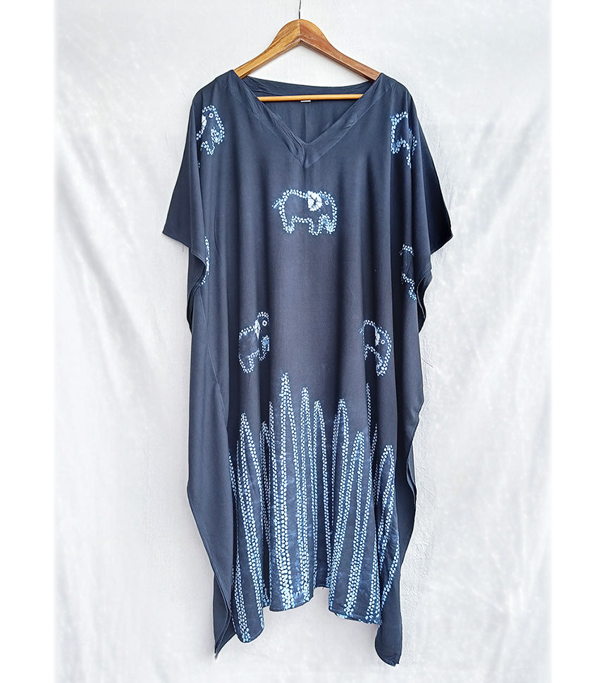Grazing Herd - Cotton Shibori Kaftan