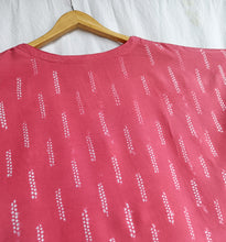 Load image into Gallery viewer, Pink lines - Soft Shibori Cotton Top