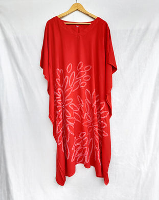 Chrysanthemum - Cotton Shibori Kaftan