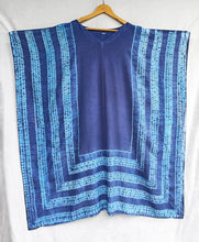 Load image into Gallery viewer, Aqua - Cotton Shibori Kaftan