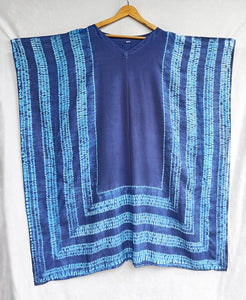 Aqua - Cotton Shibori Kaftan
