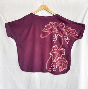 Vineyard - Soft Shibori Cotton Top