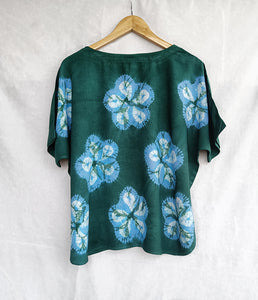 Island Holiday- Soft Shibori Cotton Top