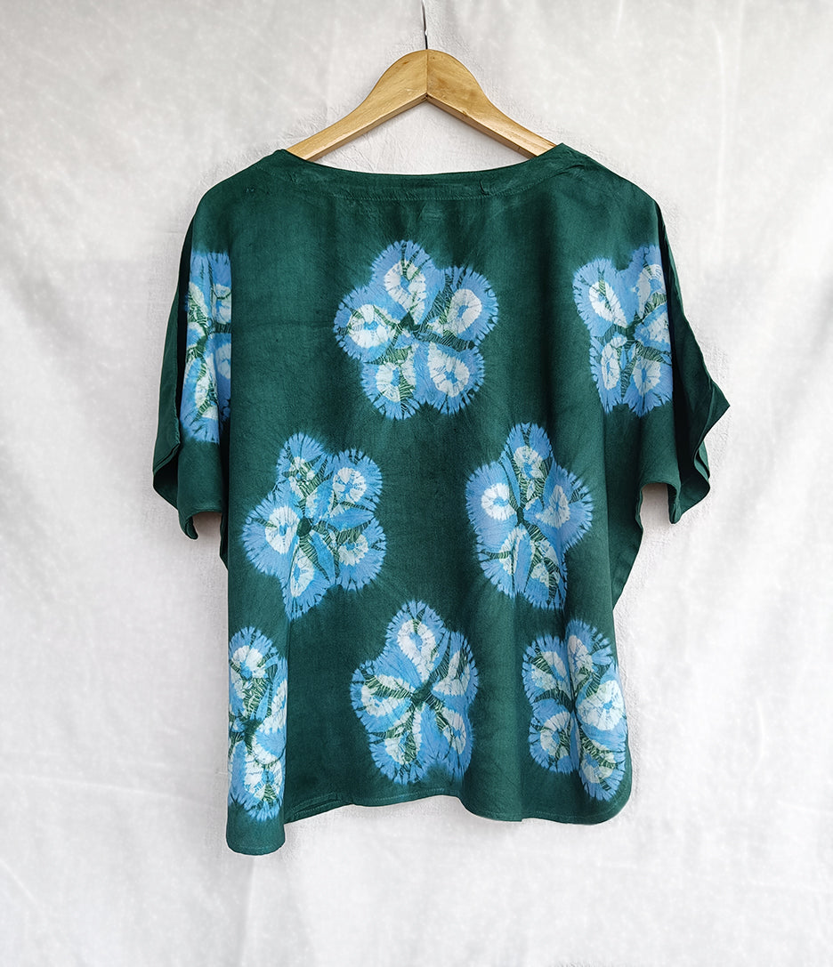 Island Holiday- Soft Shibori Cotton Top