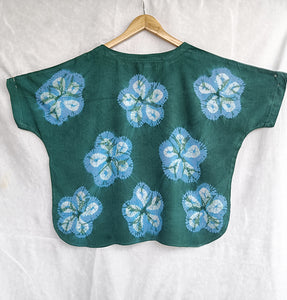 Island Holiday- Soft Shibori Cotton Top