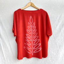 Load image into Gallery viewer, Red Leaf - Soft Shibori Cotton Top