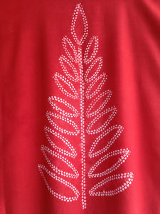 Red Leaf - Soft Shibori Cotton Top