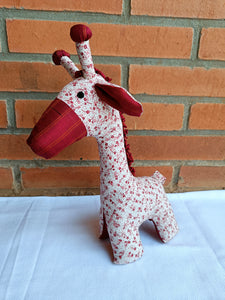 Sammy the giraffe  – Handmade soft toy (11.5”/9”/3”)