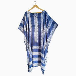 Perrywinkle - Cotton Shibori Kaftan