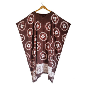 Knots and Crosses - Cotton Shibori Kaftan