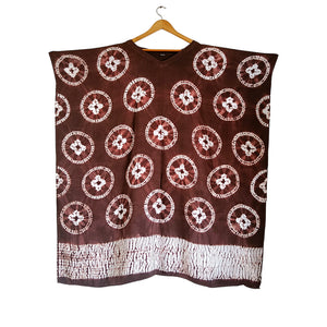 Knots and Crosses - Cotton Shibori Kaftan