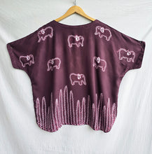 Load image into Gallery viewer, Elephant Song - Soft Shibori Cotton Top