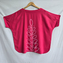 Load image into Gallery viewer, Pink Foliage - Soft Shibori Cotton Top