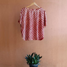Load image into Gallery viewer, Rust Skies - Soft Shibori Cotton Top