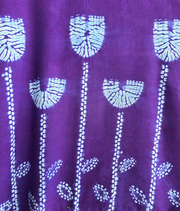 Deep Purple - Soft Shibori Cotton Top
