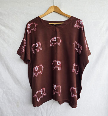 Herd - Soft Shibori Cotton Top
