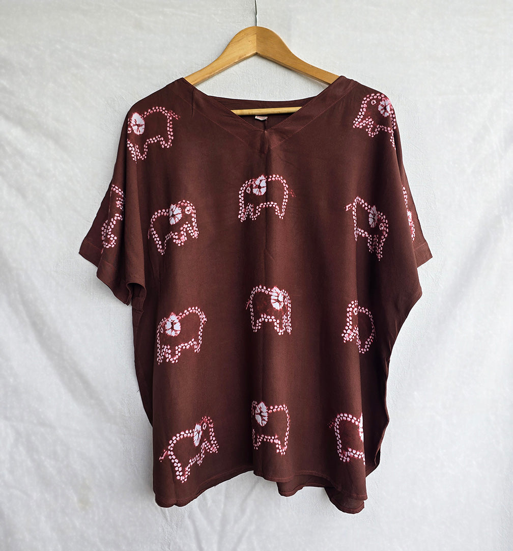 Herd - Soft Shibori Cotton Top