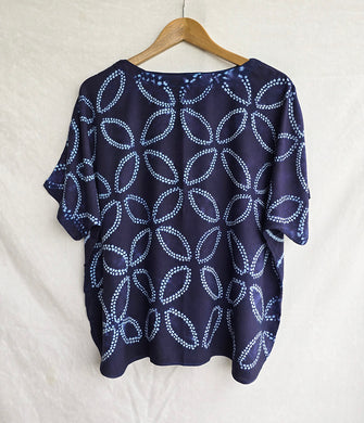 Almonds - Soft Shibori Cotton Top