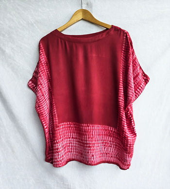 Red Nui - Soft Shibori Cotton Top