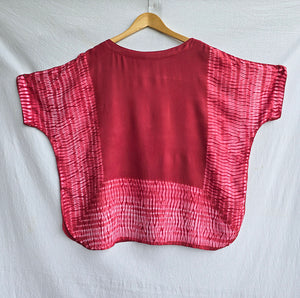 Red Nui - Soft Shibori Cotton Top