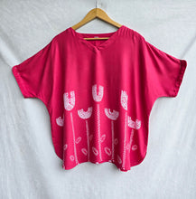 Load image into Gallery viewer, Wild Grass - Soft Shibori Cotton Top