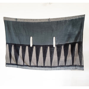 Black Shards - Cotton Shibori Cape