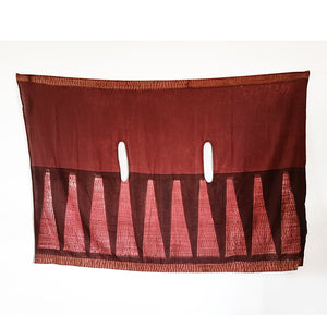 Maroon Shards - Cotton Shibori Cape