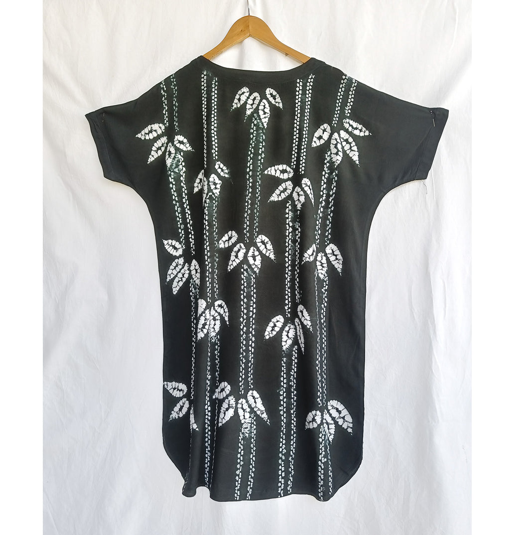 Black Bamboo - Cotton Shibori Dress