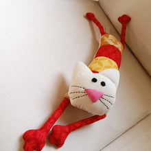 Load image into Gallery viewer, Simba the Kitty – Upcycled handmade soft toy