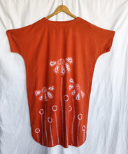 Load image into Gallery viewer, Orange Bloom - Cotton Shibori Dress
