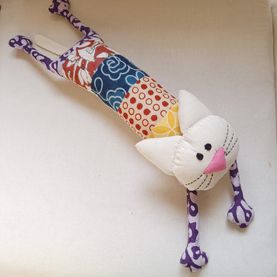 Greebo the Kitty – Upcycled handmade soft toy (4