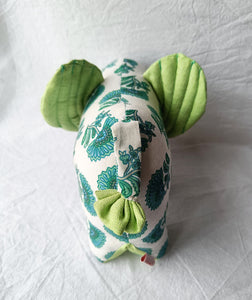 Darling Daisy – Handmade soft toy elephant (10”/8”/3”)