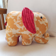Load image into Gallery viewer, Pretty Padma – Handmade soft toy elephant (10”/8”/3”)