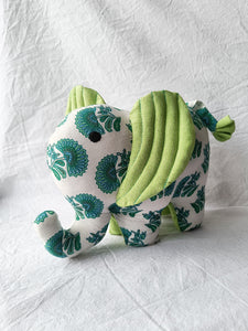 Darling Daisy – Handmade soft toy elephant (10”/8”/3”)