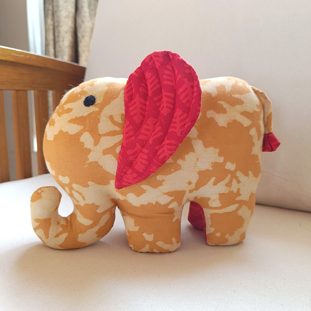 Pretty Padma – Handmade soft toy elephant (10”/8”/3”)