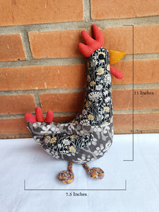 Clucky the Chicken – Upcycled handmade soft toy