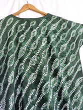 Load image into Gallery viewer, Green Showers - Cotton Shibori Dress