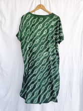 Load image into Gallery viewer, Green Showers - Cotton Shibori Dress