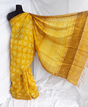 Load image into Gallery viewer, Diya - Tussar Silk Shibori Saree