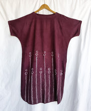 Load image into Gallery viewer, Plump Plums - Cotton Shibori Dress