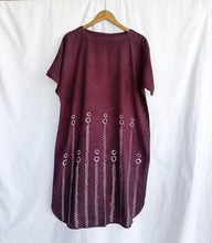 Load image into Gallery viewer, Plump Plums - Cotton Shibori Dress