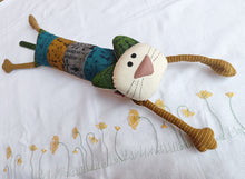 Load image into Gallery viewer, Purry – Upcycled handmade soft toy