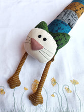 Load image into Gallery viewer, Purry – Upcycled handmade soft toy