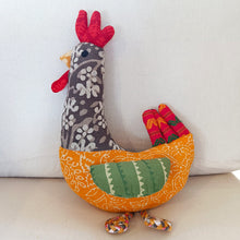 Load image into Gallery viewer, Clucky the Chicken – Upcycled handmade soft toy