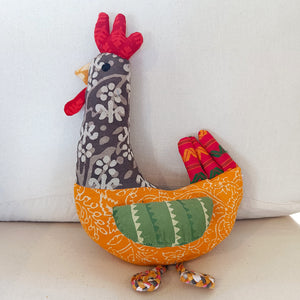 Clucky the Chicken – Upcycled handmade soft toy