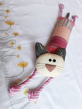 Load image into Gallery viewer, Chameli the Kitty – Upcycled handmade soft toy