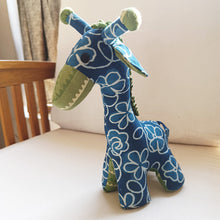 Load image into Gallery viewer, Tina the giraffe  – Handmade soft toy (11.5”/9”/3”)